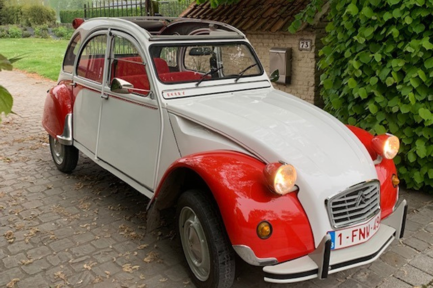 Toeren in een 2cv