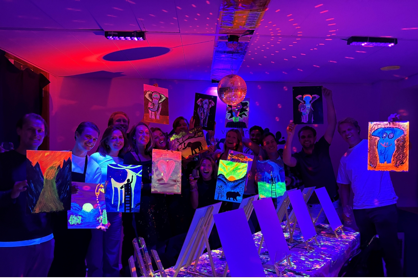 Glow in the dark schilderen