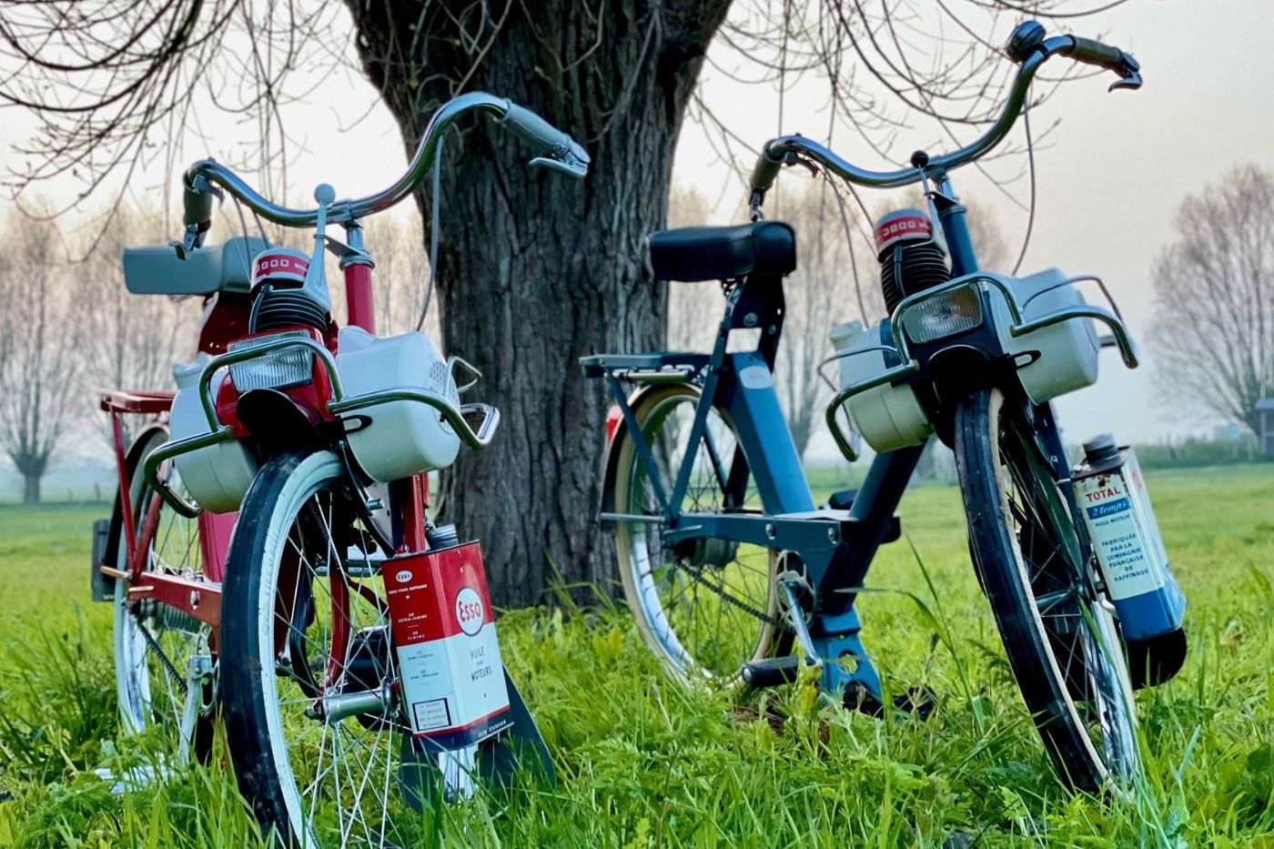 Toeren op een solex