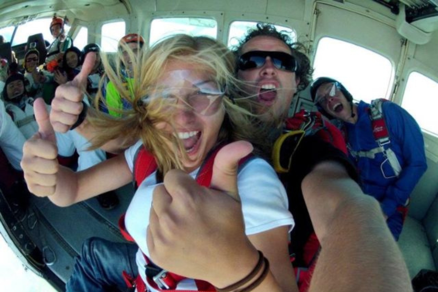 parachutte springen secretaressedag cadeau