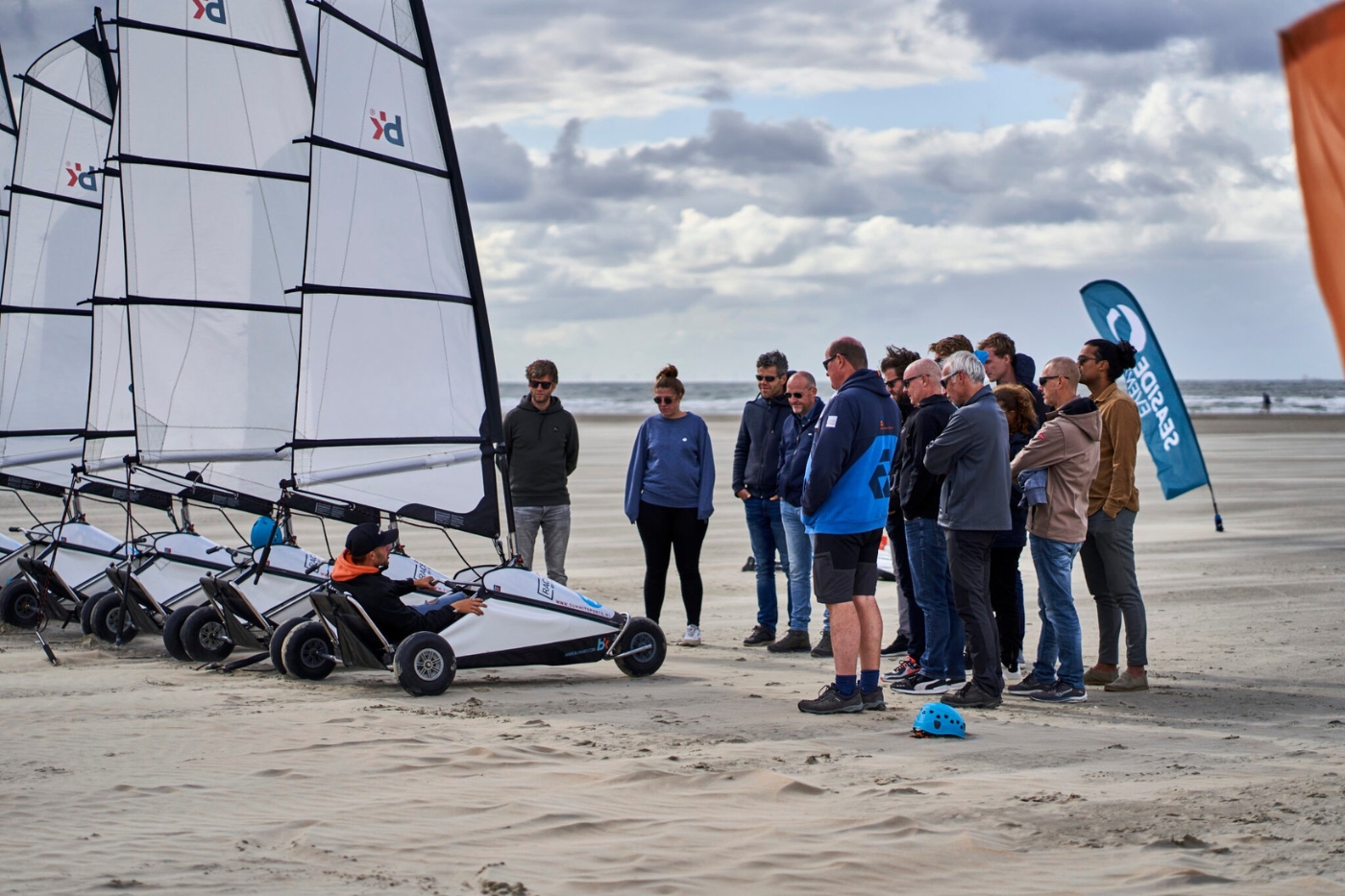 Blokarten - zeilen over het strand