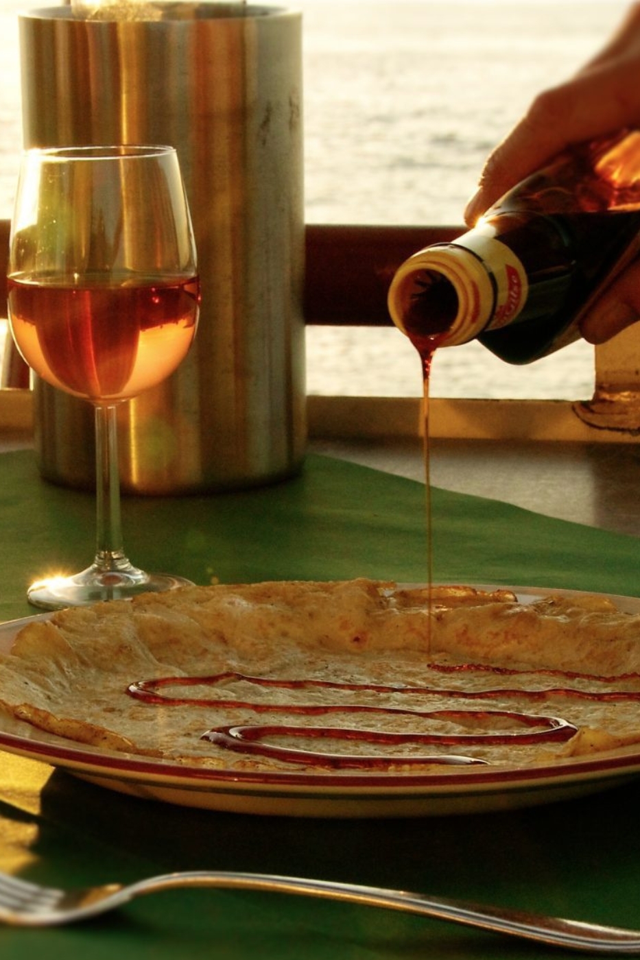 Varen en pannenkoeken eten