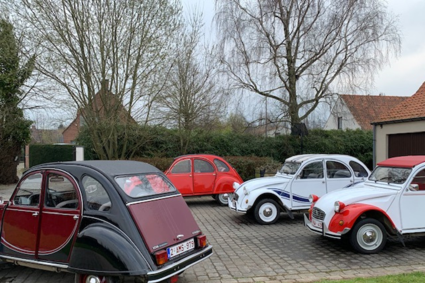 Toeren in een 2cv