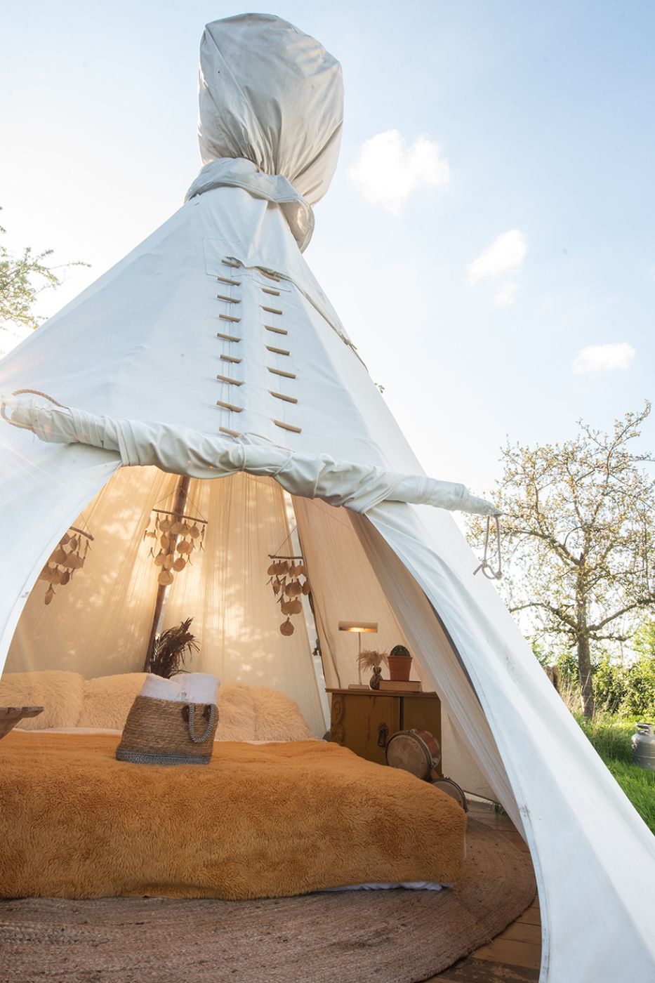 Tipi overnachting