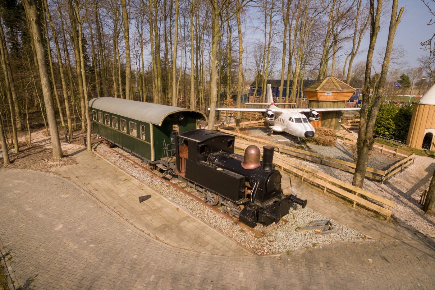 Slapen in een oude treinwagon