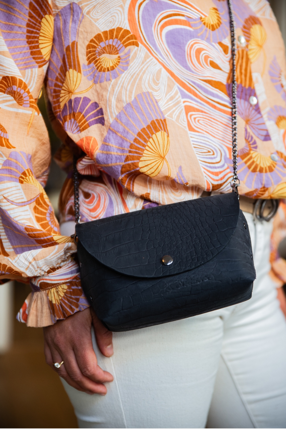 zwarte tas workshop leren clutch maken cadeau
