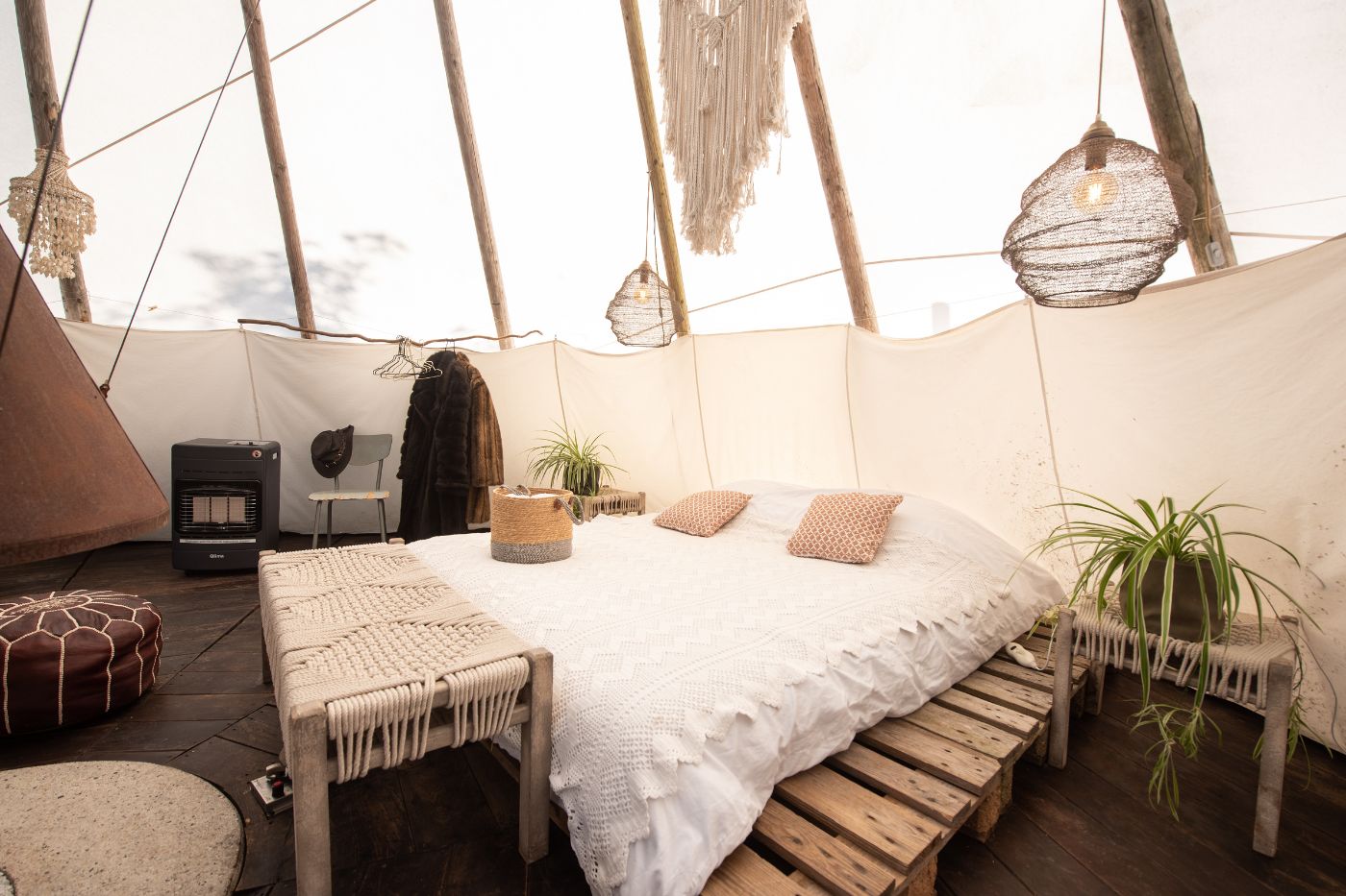 Tipi overnachting