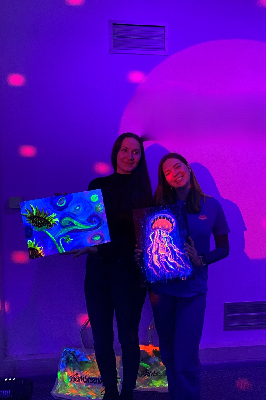 Glow in the dark schilderen