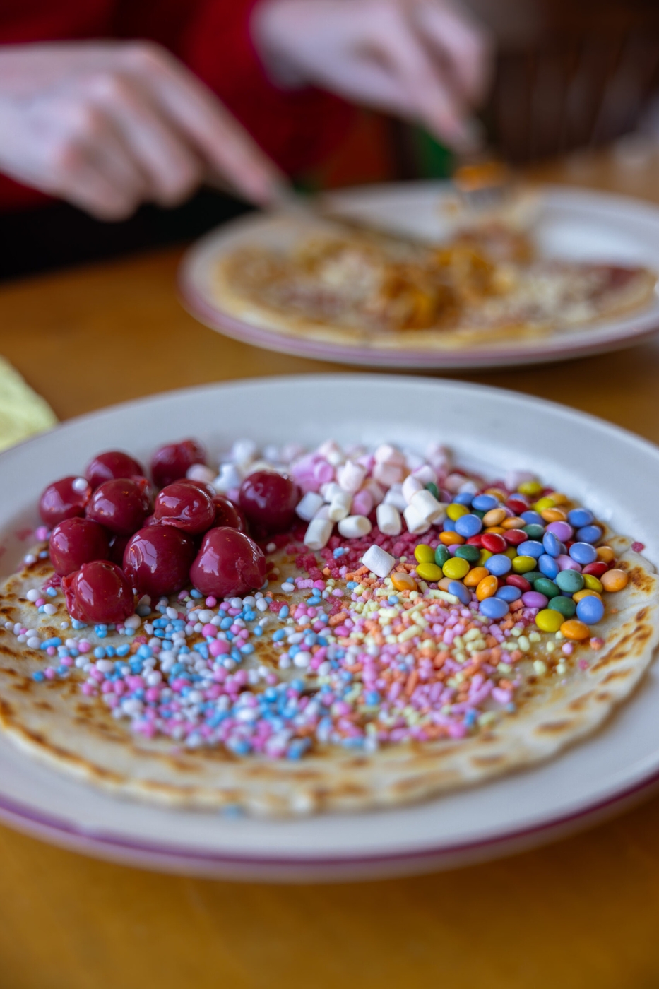 Varen en pannenkoeken eten