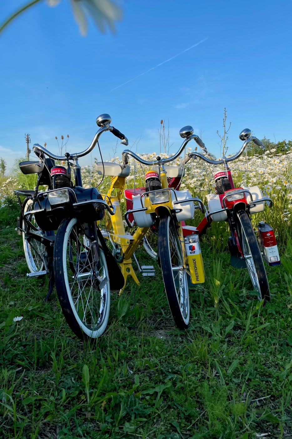 Toeren op een solex