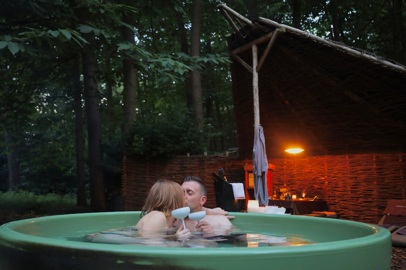 Privé sauna met diner
