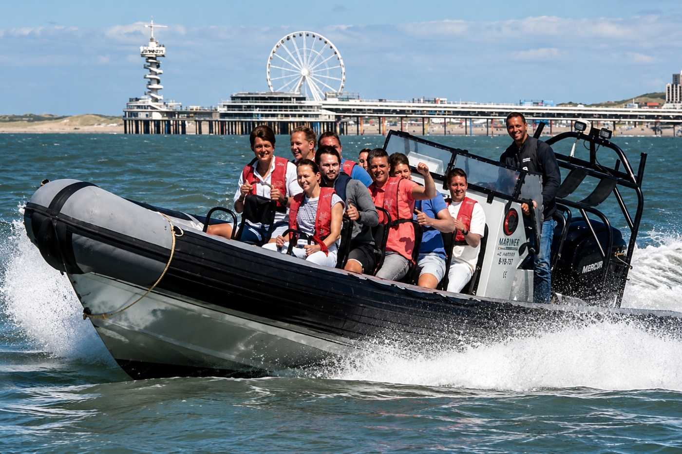 RIB-boot-tocht-vrolijke-passagiers-cadeau
