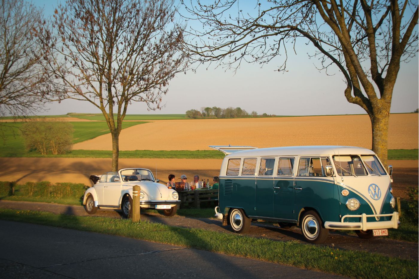 Toeren in een VW busje