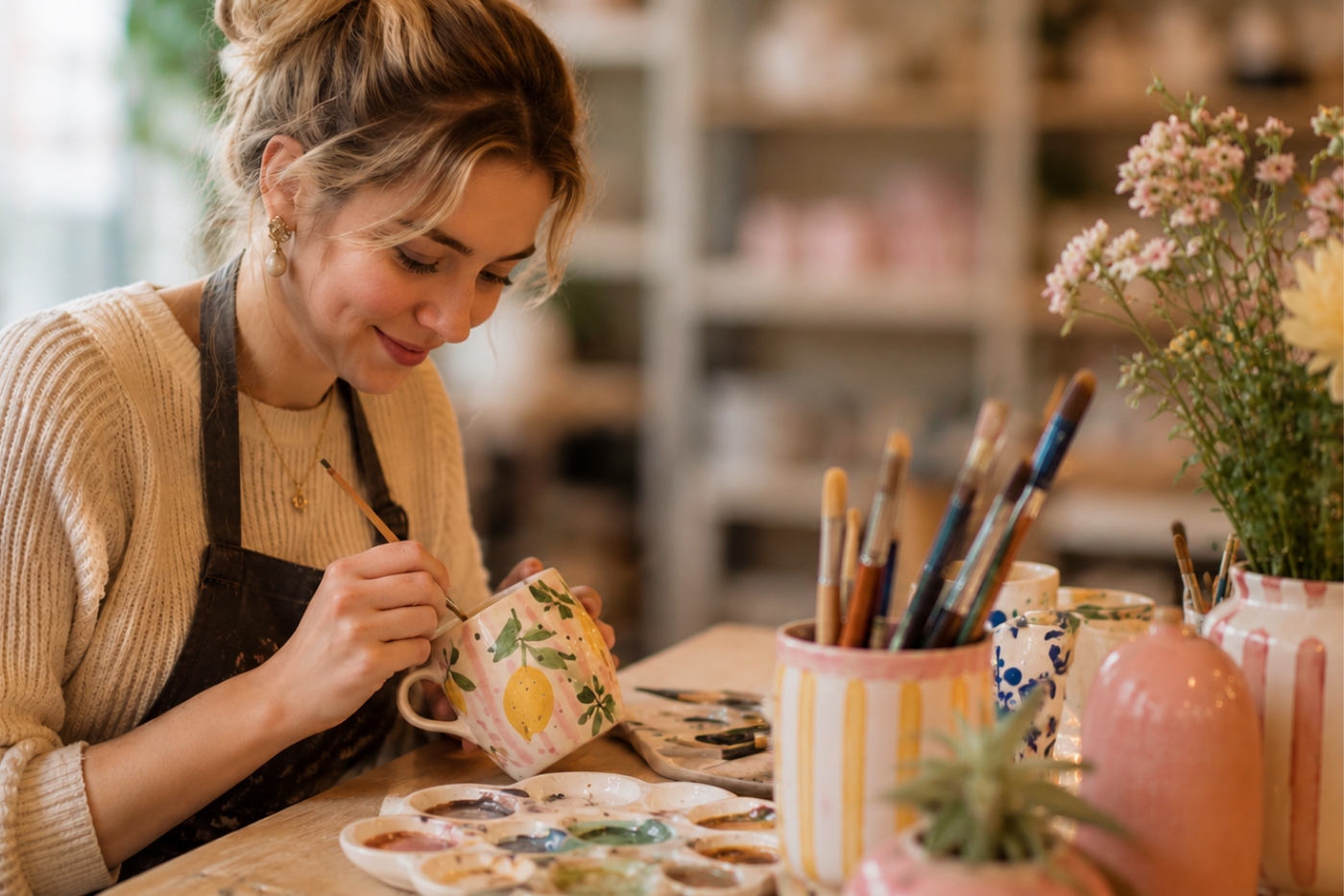 workshop pottery painting cadeau