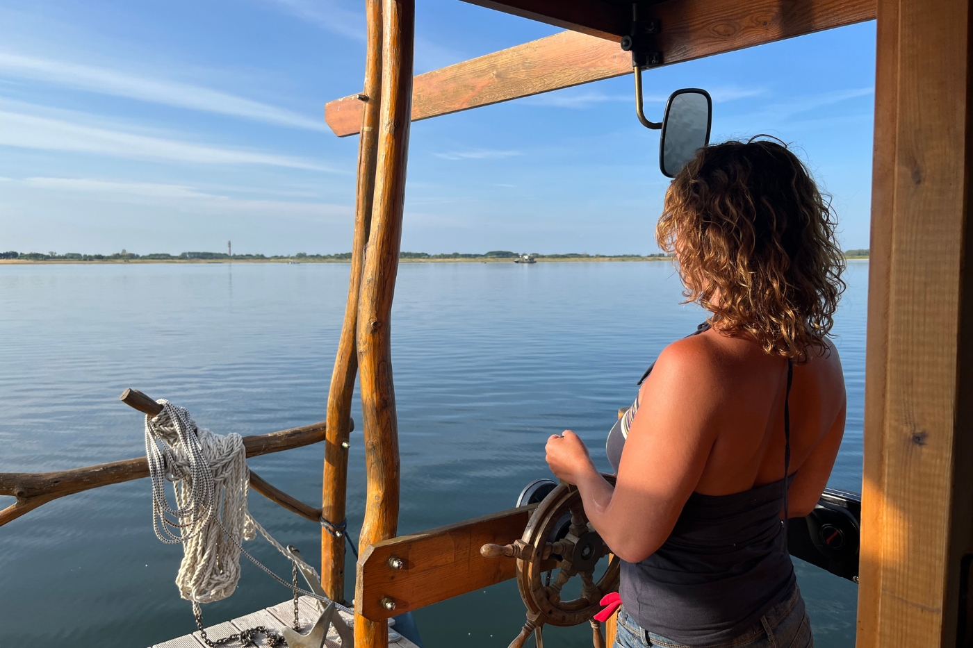 Varen en slapen op een vlot