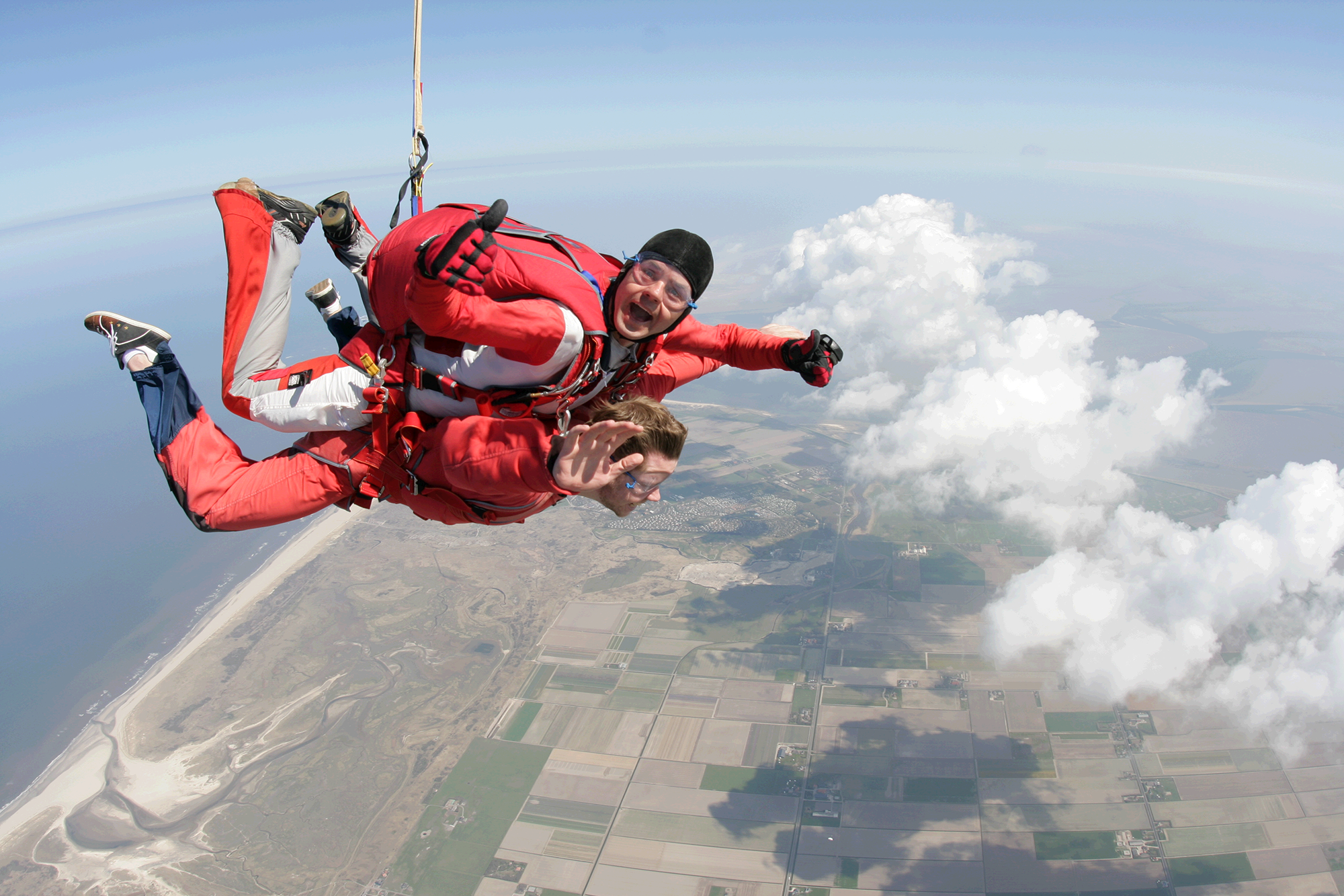 Tandem parachutesprong