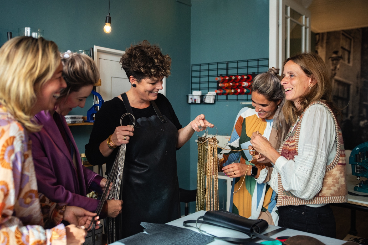 instructie workshop leren clutch maken cadeau