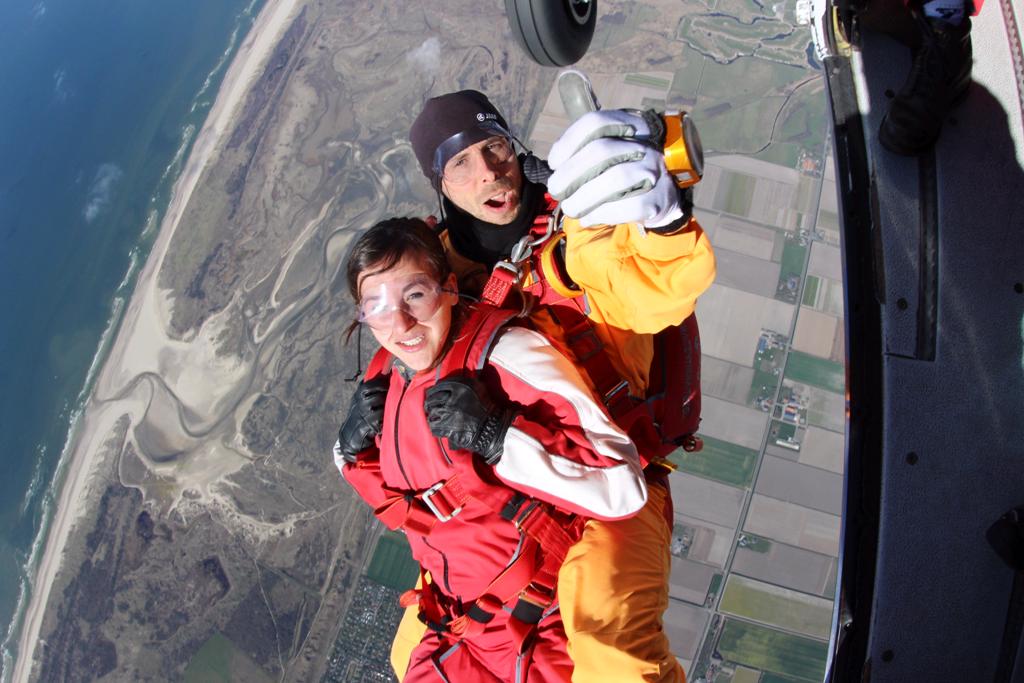 Tandem parachutesprong