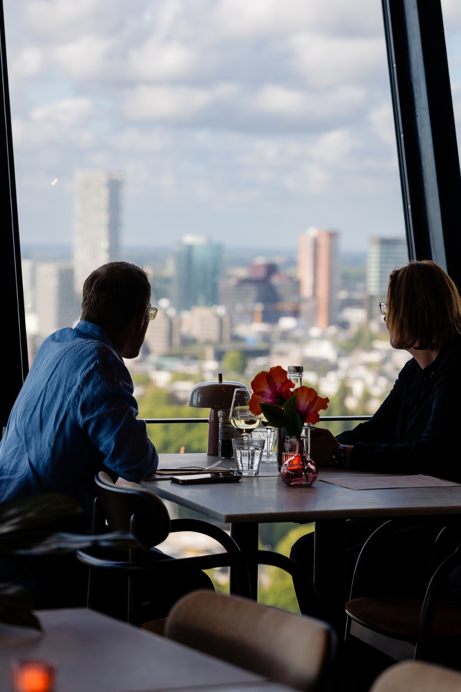 Samen high wine op grote hoogte Euromast cadeau
