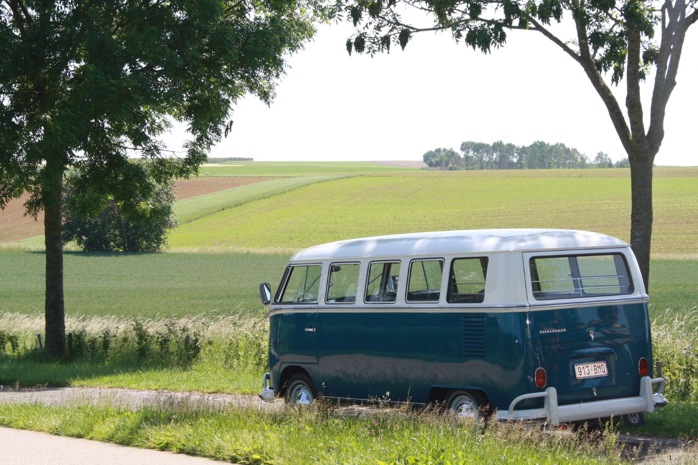 Toeren in een VW busje