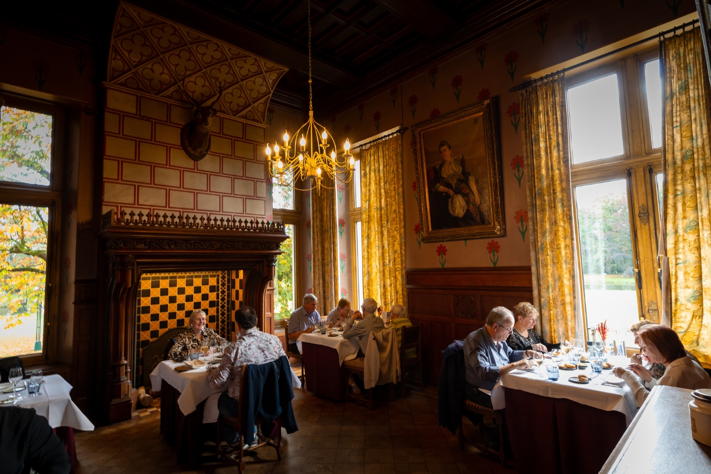 Dineren in een kasteel